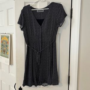 Abercrombie & Fitch navy blue polka dot dress